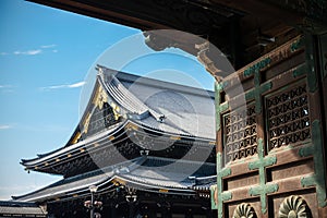 Nishi Honganji as seen through the main gate