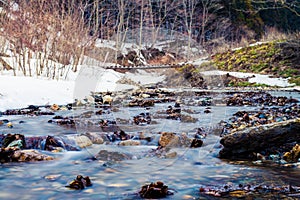 Nishi river in winter