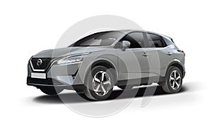 Nissan Qashqai SUV car isolated on white background