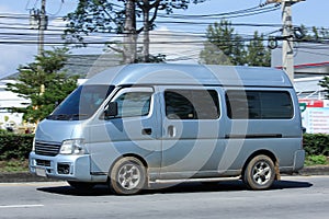Nissan Urvan Van Car on Highway road