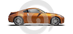 Nissan 350Z isolated photo