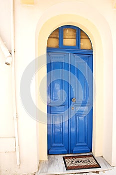 Nisyros island's village historical home door