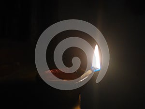 Nite lamp put in night time photo