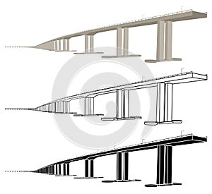 Niteroi Bridge in Rio de Janeiro, Brazil