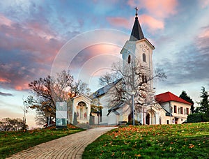 Nitra Calvary - Parish church of the assumption,Slovak republic
