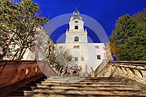 Nitra castle at night, Slovakia