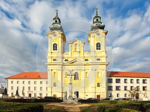 Nitra, Church of Saint Ladislav in square and park, Slovakia