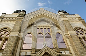 nitranská synagoga. Historická budova využívaná jako centrum kulturních aktivit. Nitra. Slovensko