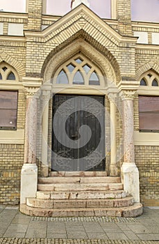 nitranská synagoga. Historická budova využívaná jako centrum kulturních aktivit. Nitra. Slovensko