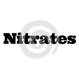 Nitrates stamp on white