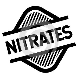 Nitrates stamp on white