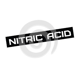 Nitric acid stamp on white