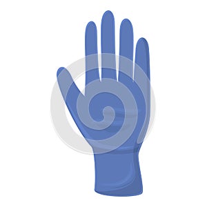 Nitrile medical gloves icon, cartoon style