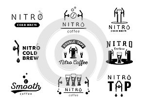 Nitro cold brew coffee logo design