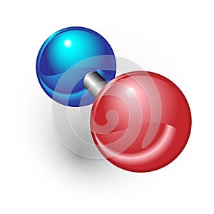 Nitrogen Oxide Atomic Structure of Molecule