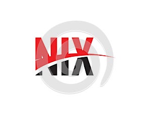 NIX Letter Initial Logo Design Vector Illustration