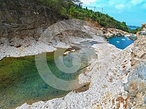 Niyama River, Tulungagung, East Java, Indonesia