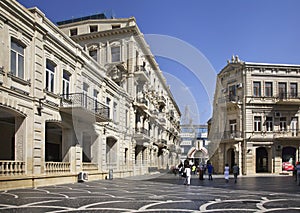Nizami street in Baku. Azerbaijan