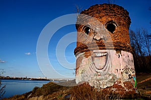 Nizhny Novgorod, an abandoned Kazan railway station on the bank of the Oka River .