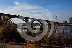 Nizhny Novgorod, view from the mountainous part of the city .