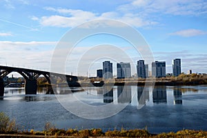 Nizhny Novgorod, view from the mountainous part of the city .