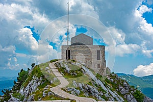 Njegos mausoleum at Lovcen National Park in Montenegro