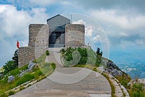 Njegos mausoleum at Lovcen National Park in Montenegro