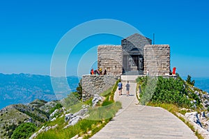 Njegos mausoleum at Lovcen National Park in Montenegro