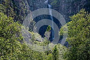 NjupeskÃ¤r is a waterfall in northwestern Dalarna, formed by NjupÃ¥n in FulufjÃ¤llets nationalpark