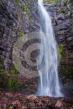 NjupeskÃ¤r is a waterfall in northwestern Dalarna, formed by NjupÃ¥n in FulufjÃ¤llets nationalpark