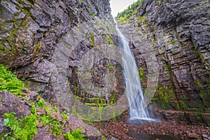 NjupeskÃ¤r is a waterfall in northwestern Dalarna, formed by NjupÃ¥n in FulufjÃ¤llets nationalpark