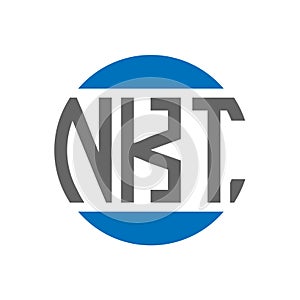 NKT letter logo design on white background. NKT creative initials circle logo concept. NKT letter design photo