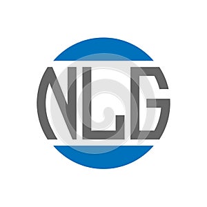 NLG letter logo design on white background. NLG creative initials circle logo concept. NLG letter design