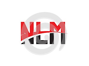 NLM Letter Initial Logo Design Vector Illustration photo