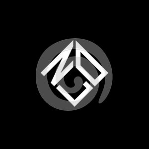NLO letter logo design on black background. NLO creative initials letter logo concept. NLO letter design