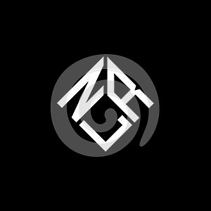 NLR letter logo design on black background. NLR creative initials letter logo concept. NLR letter design