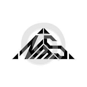 NMS letter logo creative design with vector graphic, NMS
