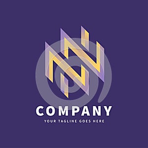 NN Letter Logo Template | Letter mark photo