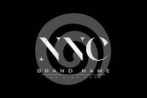 NNC abstract letter logo design