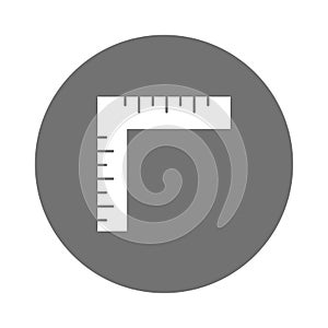 Decimal ruler Vector icon which can easily modify or edit