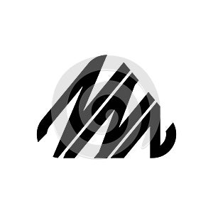 NNN letter logo creative design with vector graphic, NNN