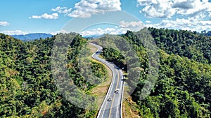 No 3 road in Nan province, NorthernThailand