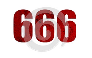 No. 666. The number three sixes