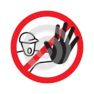 No access for unauthorized persons prohibition sign