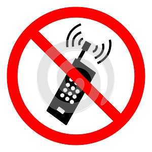 No Activated Mobile Phones Symbol Sign, Vector Illustration, Isolate On White Background Icon. EPS10