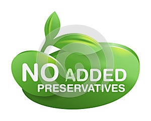 No Added Preservatives eco-friendly 3D sign