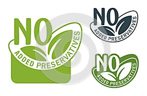 No Added Preservatives eco-friendly badge