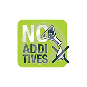 No additives stamp - crossed out preservatives