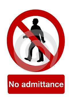 No admittance