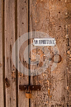 No Admittance